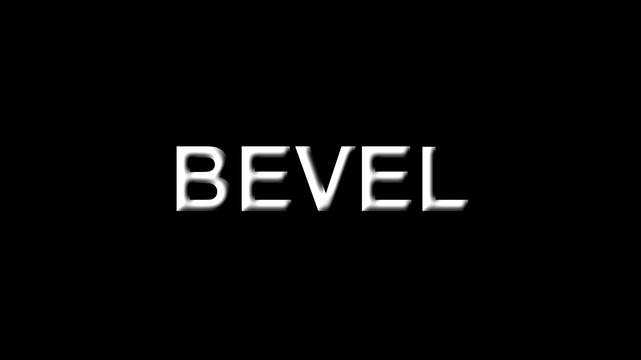 bevel alpha effect preview